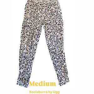 Koolaburra by Ugg Women’s Cheetah Print Lounge Pajama Pull On Pants Pockets M